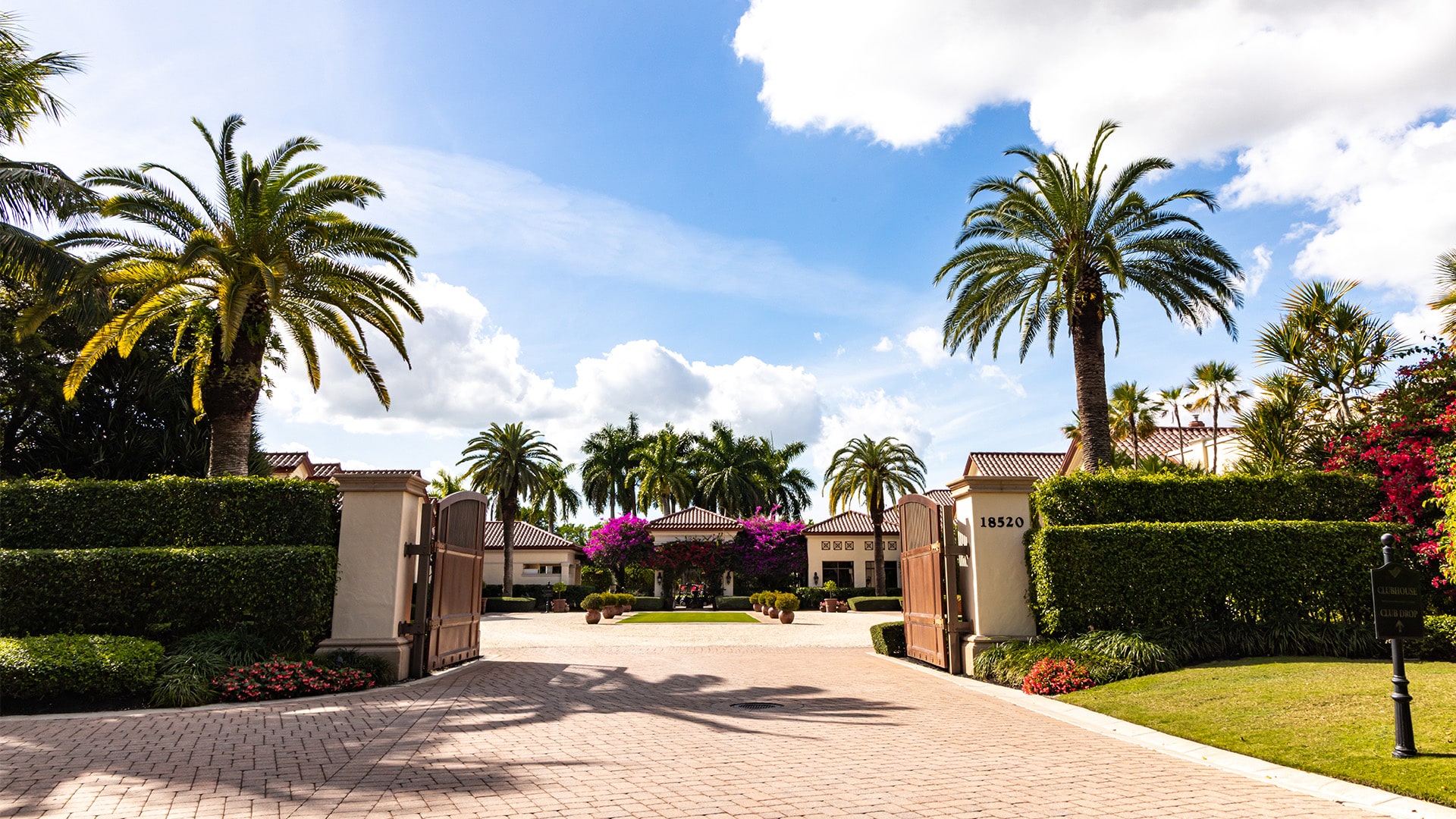Miromar Lakes Golf Club Gate Entrance