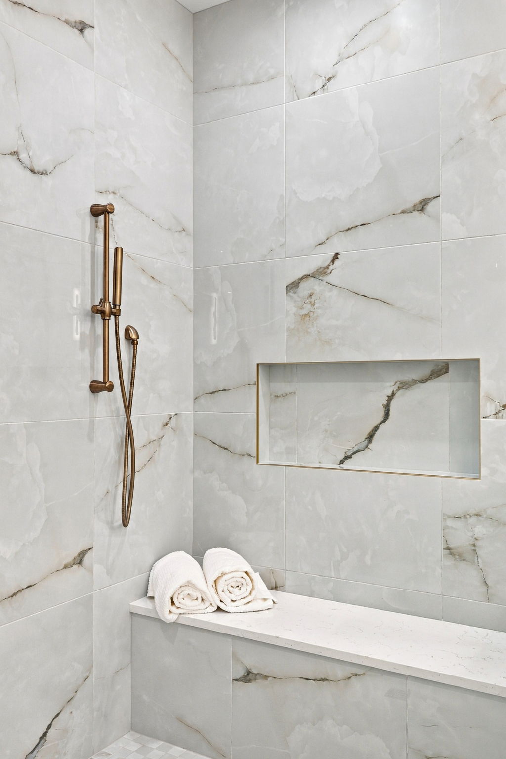 Nerano Lucca Miromar Lakes primary bathroom shower